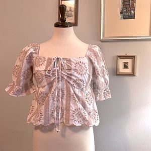 NWT Urban Romantics Embroidered Blouse